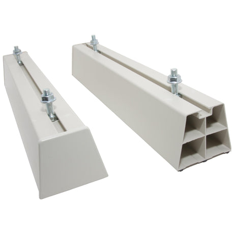 2 x Bodenkonsole Boden MINI R-400 für Klimaaussengerät, VRV-/VRF-Geräte, Wärmepumpe (Tragkraft 130kg je Fuß)