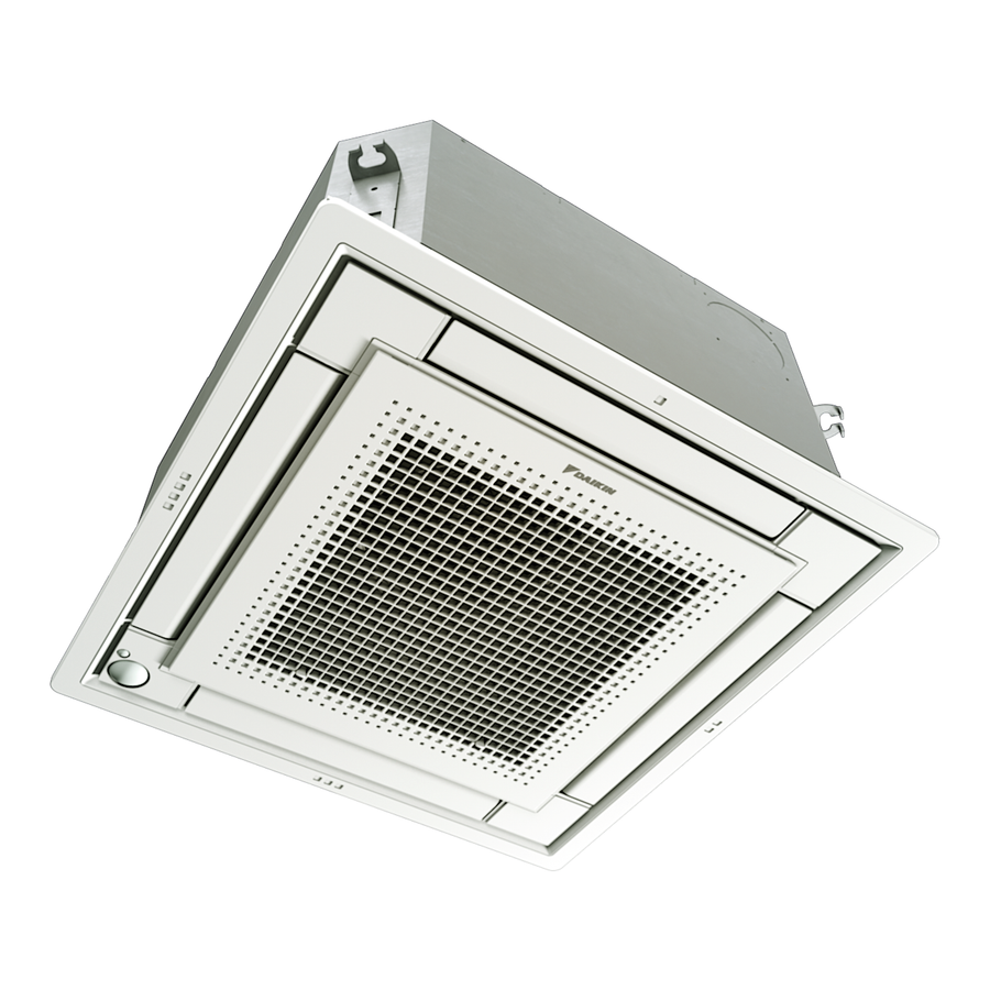 Daikin Blende BYFQ60CW eingebaut am Innengerät FFA (Innengerät und Empfänger nicht enthalten)