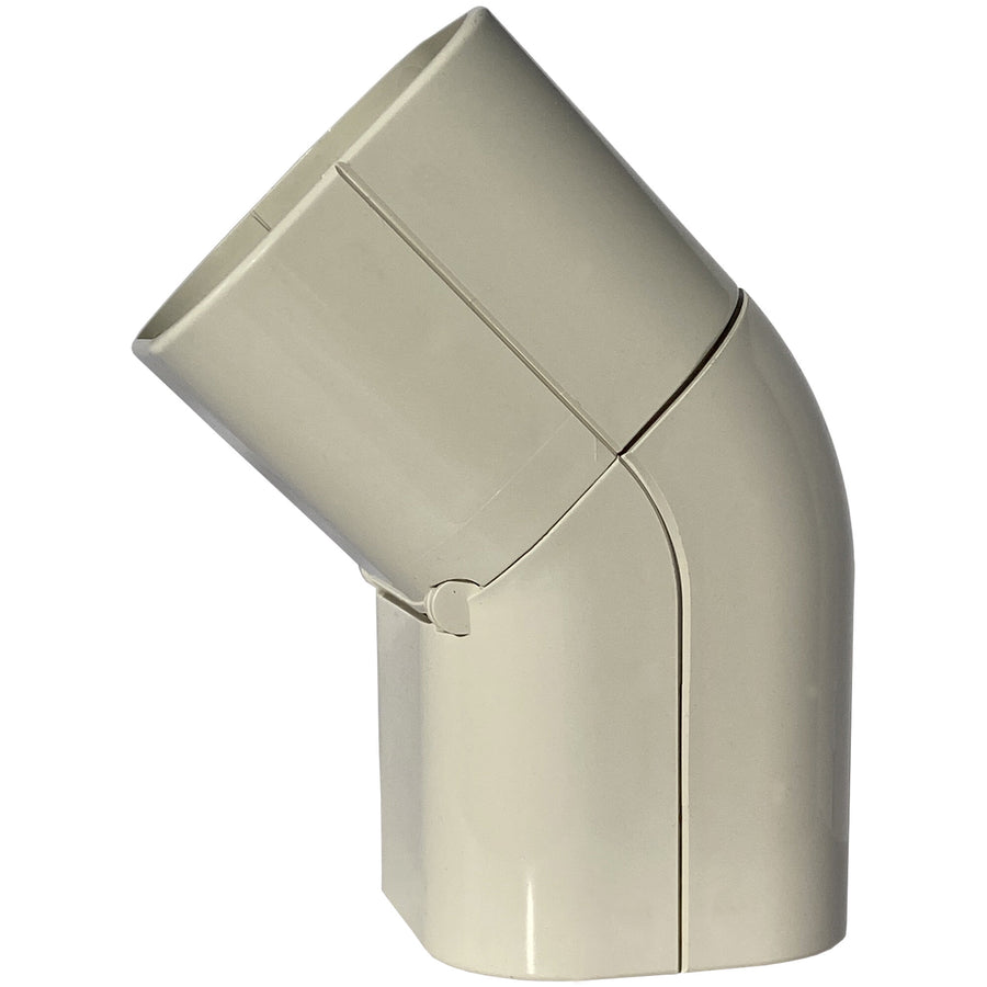 Kurve/Bogen 90°-135° FLEXIBEL hoch (CAS 72 - EXC), elfenbein (RAL 9002)