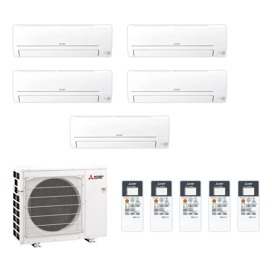 Mitsubishi Electric | Multi-Split-Klimaanlage 5x MSZ-HR25VF an MXZ-5F102VF | 10,2 kW — Set aus Innen- und Außengerät