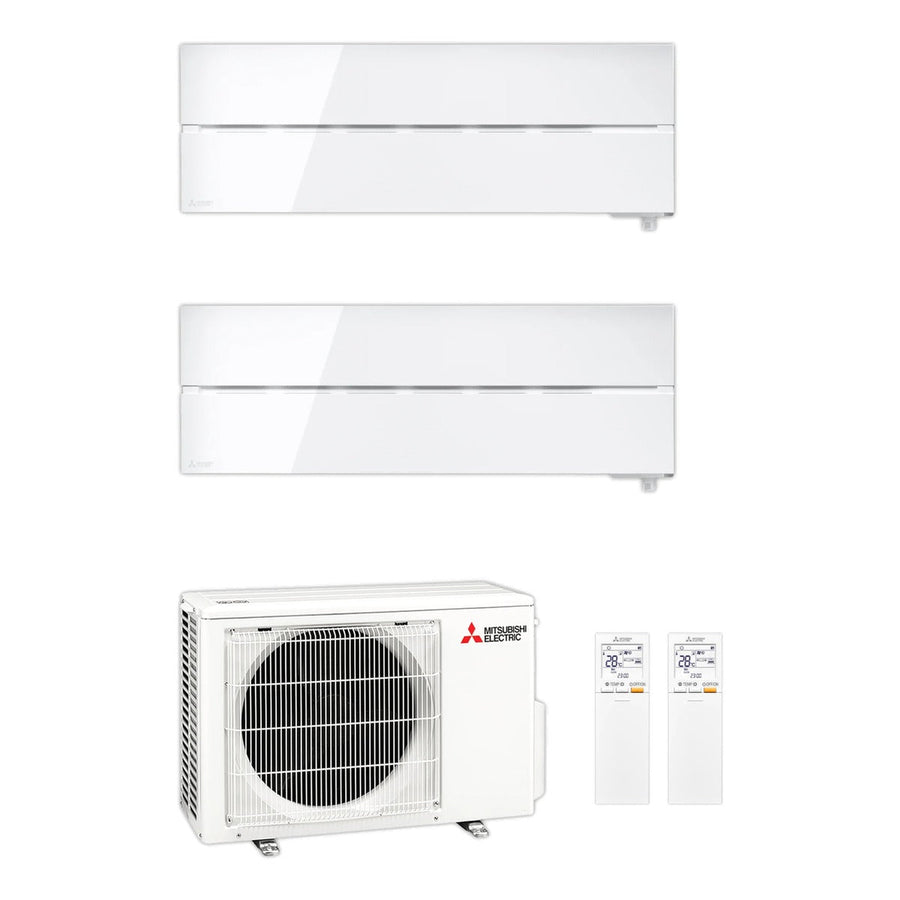 Mitsubishi Electric | Multi-Split-Klimaanlage 2x MSZ-LN25VGW an MXZ-2F33VF | 3,3 kW | Weiß — Set aus Innen- und Außengerät