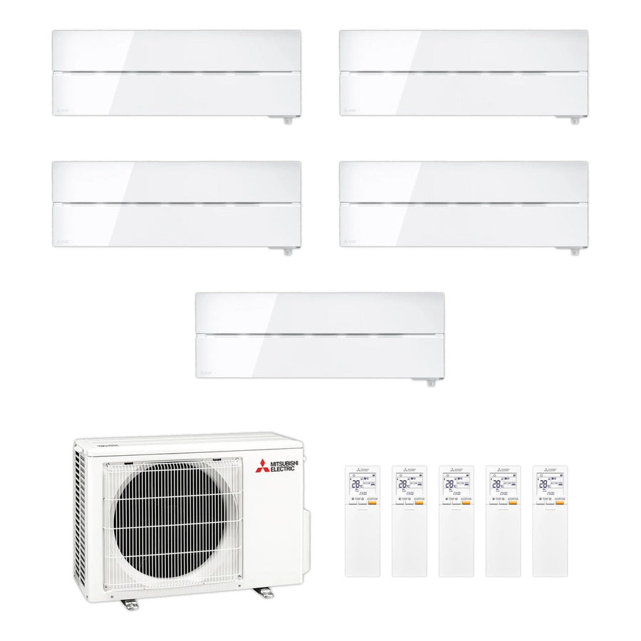 Mitsubishi Electric | Multi-Split-Klimaanlage 2x MSZ-LN25VGW + 3x MSZ-LN35VGW an MXZ-5F102VF | 10,2 kW | Weiß — Set aus Innen- und Außengerät