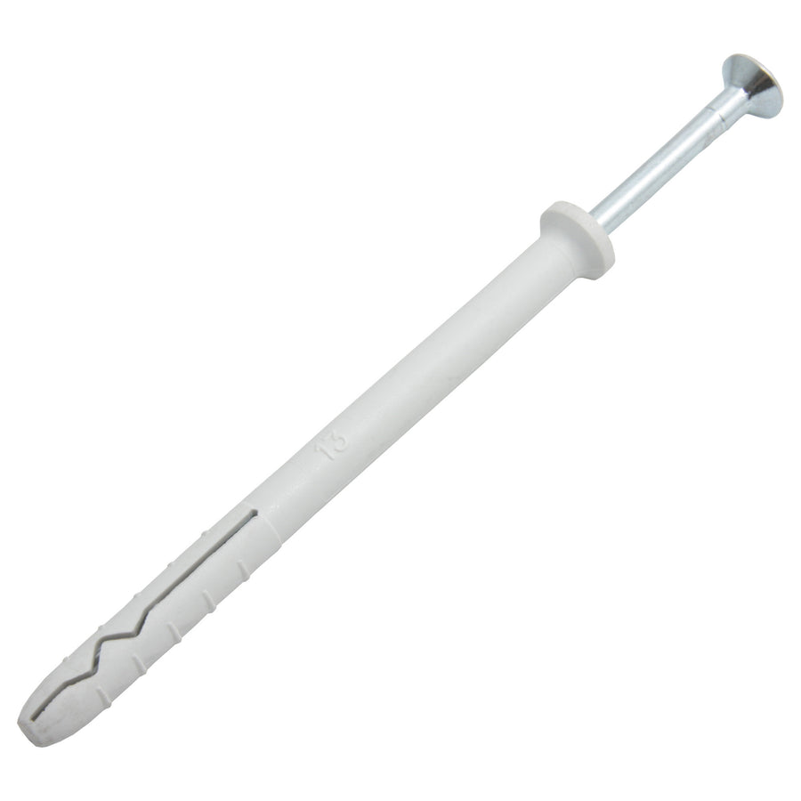 Nageldübel Länge 100mm (ND 100-8), 50 Stck. Schraubnagel mit Senkkopf & Dübel