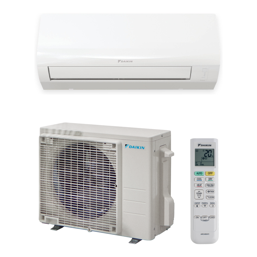 Daikin Sensira | Monosplit-Klimaanlage | FTXF25F + RXF25F | 2,5 kW | WiFi