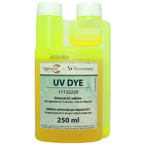 UV Kontrast/Lecksuchmittel 250ml für KFZ&Split-Klimaanlagen R32/R410a/R134a/R1234yf