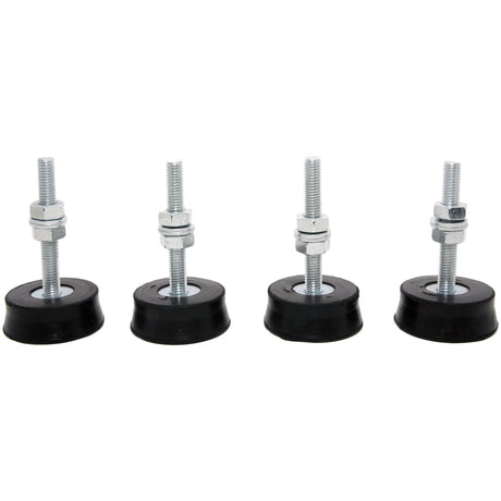 4x Antivibrationsfüsse / Schwingungsdämpfer für Bodenaufstellung (Tragkraft 150kg je Fuß)