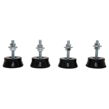 4x Antivibrationsfüsse / Schwingungsdämpfer für Bodenaufstellung (Tragkraft 45kg je Fuß)
