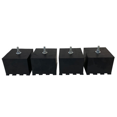 4x Antivibrationsfüsse / Schwingungsdämpfer für Bodenaufstellung (Tragkraft 200kg je Fuß)