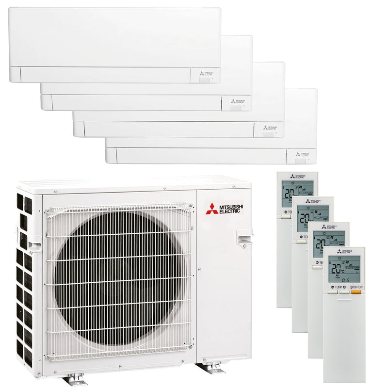 Mitsubishi Electric | Multi-Split-Klimaanlage | 4x MSZ-AY25VGK + MXZ-4F80VF | 8,0 kW | WiFi