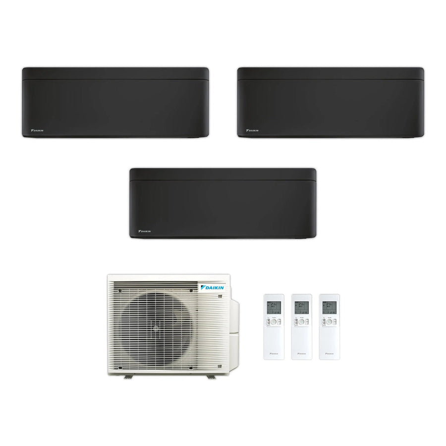 Multi-Split-Klimaanlage 3x1 Stylish Schwarz 3MXM52A — Set aus Innen- und Aussengeraet