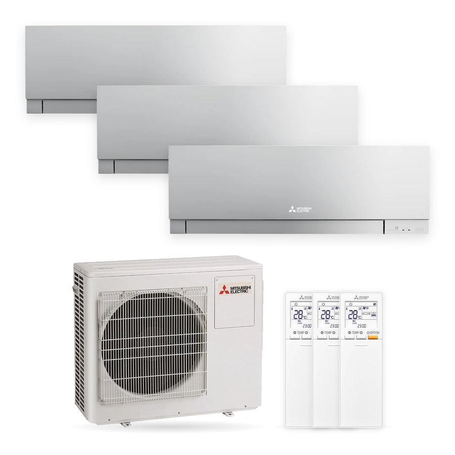 Mitsubishi Electric | Multi-Split-Klimaanlage | 3x MSZ-EF25VGK-S + MXZ-3F54VF | 5,4 kW | Silber | WiFi