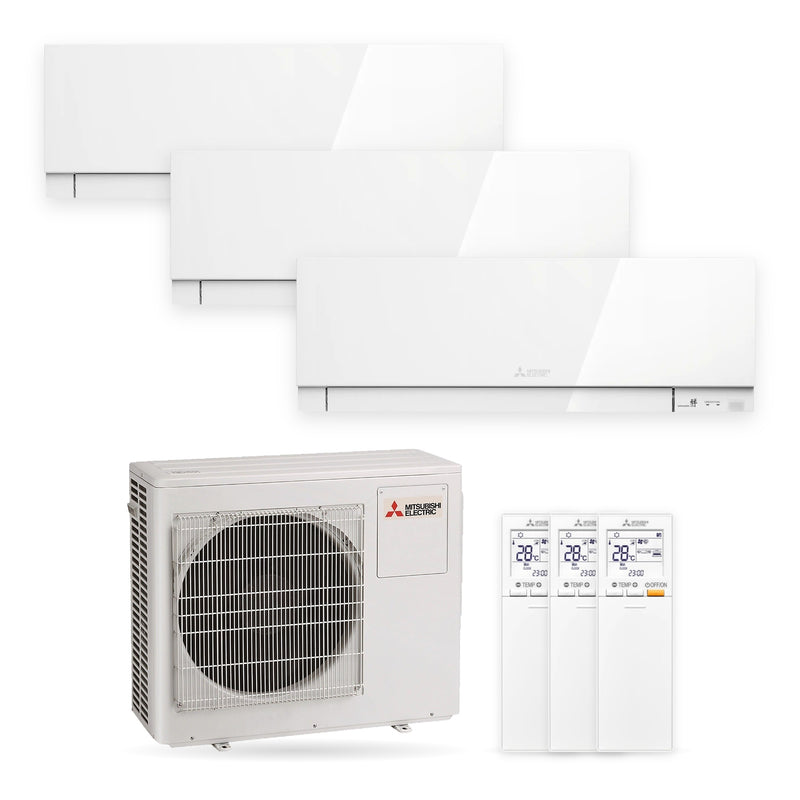 Mitsubishi Electric | Multi-Split-Klimaanlage | 2x MSZ-EF25VGK-W + 1x MSZ-EF50VGK-W + MXZ-3F68VF | 6,8 kW | Weiß | WiFi