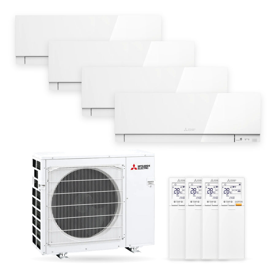 Mitsubishi Electric | Multi-Split-Klimaanlage | 4x MSZ-EF25VGK-W + MXZ-4F72VF | 7,2 kW | Weiß | WiFi