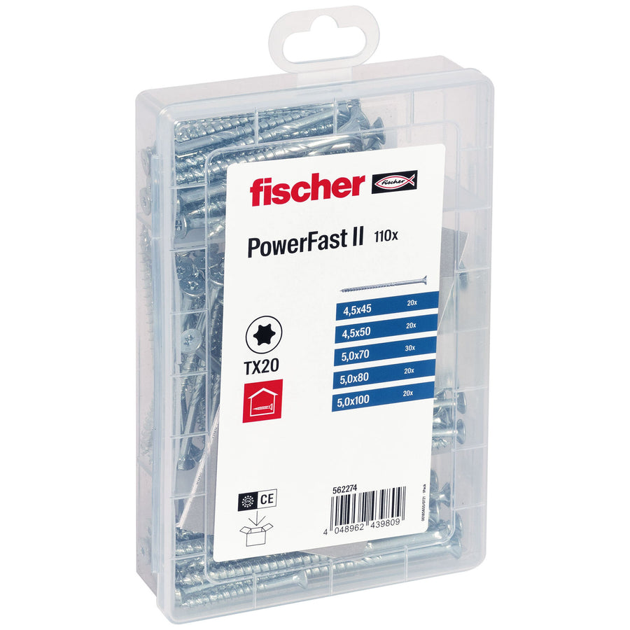 fischer Meister-Box PowerFast II SK TG TX (110 Teile)