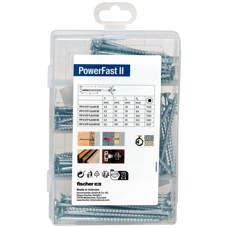 fischer Meister-Box PowerFast II SK TG TX (110 Teile)