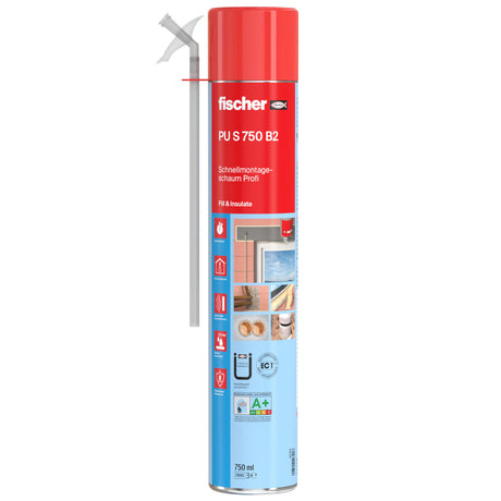 fischer Schnellmontageschaum PU S 750 B2 Profi
