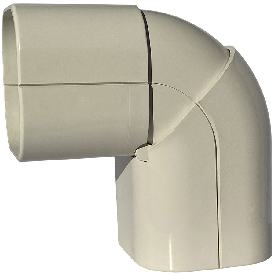 Kurve/Bogen 90°-135° FLEXIBEL hoch (CAS 72 - EXC), elfenbein (RAL 9002)