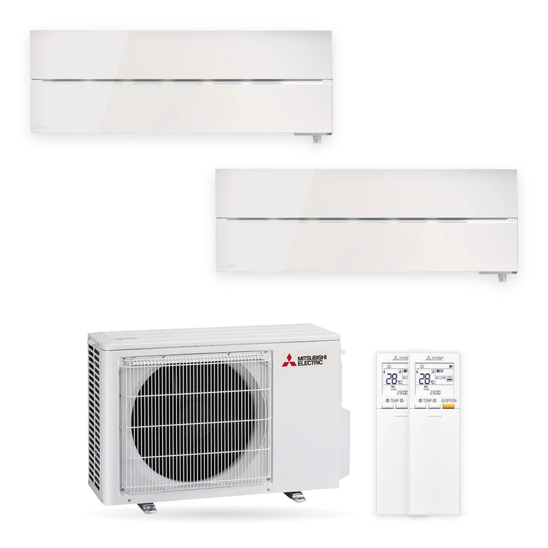 Mitsubishi Electric | Multi-Split-Klimaanlage | 2x MSZ-LN25VGW + MXZ-2F33VF | 3,3 kW | Weiß