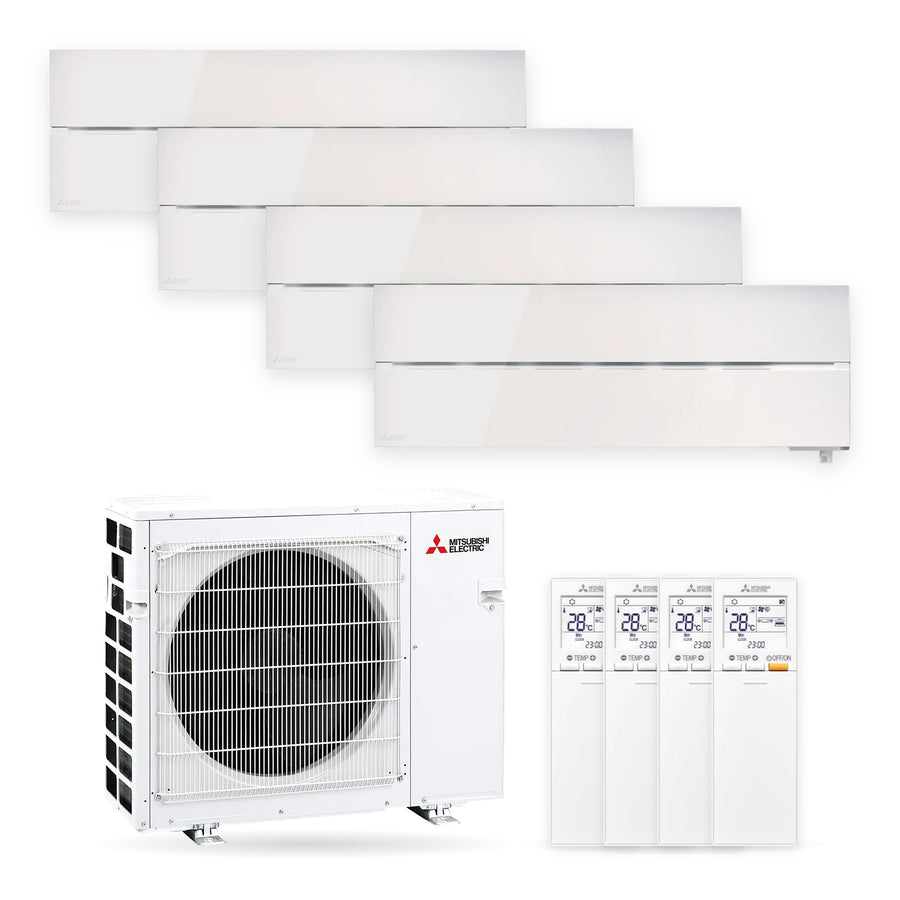 Mitsubishi Electric | Multi-Split-Klimaanlage | 4x MSZ-LN25VGW + MXZ-4F72VF | 7,2 kW | Weiß