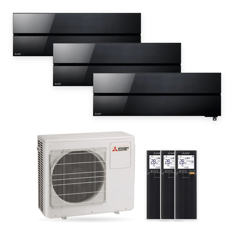 Mitsubishi Electric | Multi-Split-Klimaanlage | 3x MSZ-LN35VGB + MXZ-3F68VF | 6,8 kW | Schwarz