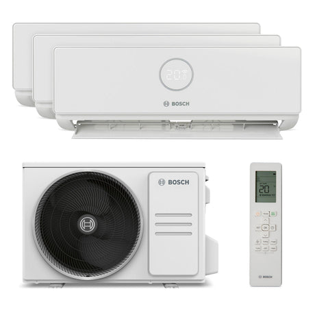 Bosch | Multi-Split-Klimaanlage 3x1 CL5000M 79/3 E mit Climate 5000i Innengeräten | 7,9 kW