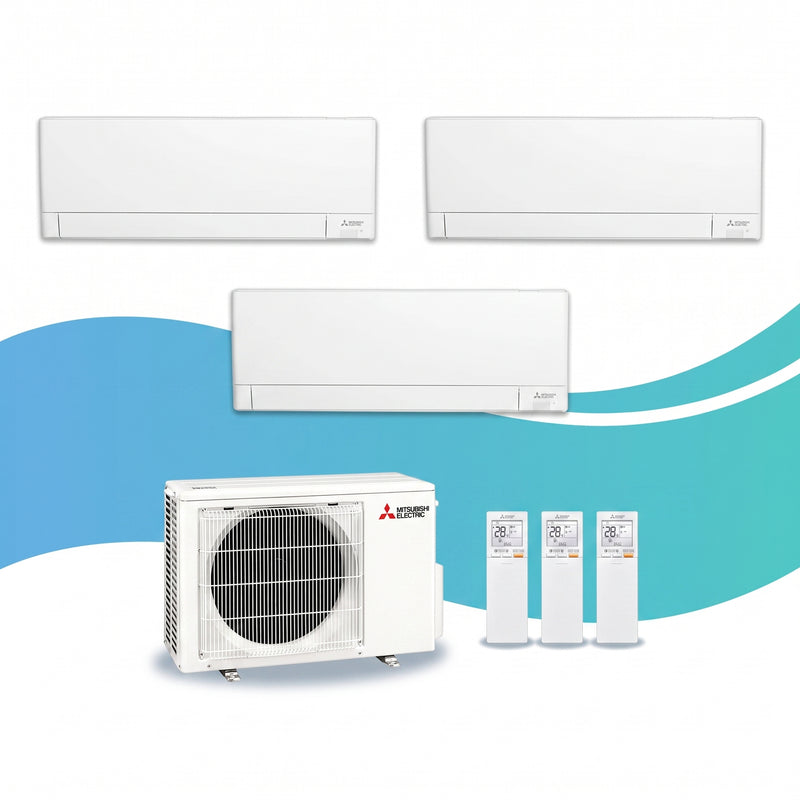 Mitsubishi Electric | Multi-Split-Klimaanlage 2x MSZ-AY25VGK + 1x MSZ-AY42VGK an MXZ-3F68VF | 6,8 kW — Set aus Innen- und Außengerät