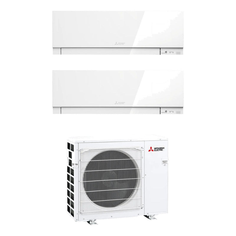 Mitsubishi Electric | Multi-Split-Klimaanlage 1x MSZ-EF25VGK-W + 1x MSZ-EF42VGK-W an MXZ-2F53VF | 5,3 kW | Weiß — Set aus Innen- und Außengerät