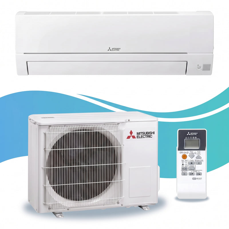 Mitsubishi Electric MSZ-HR – Innengerät, Außengerät und Fernbedienung als Set