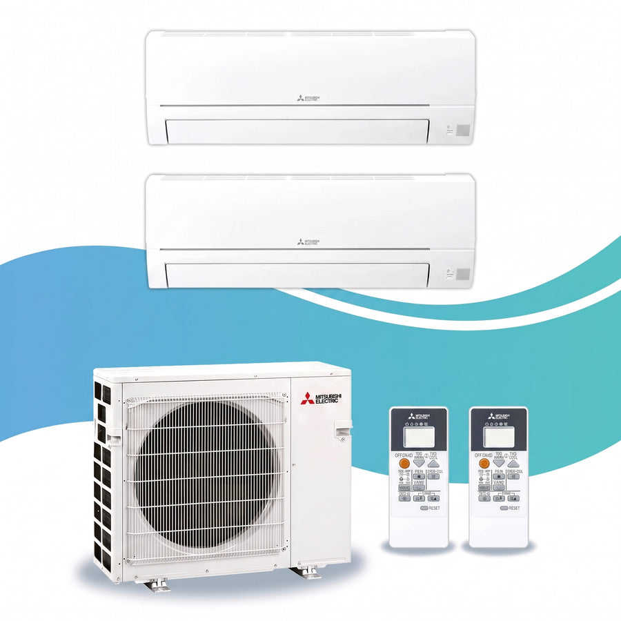 Mitsubishi Electric | Multi-Split-Klimaanlage 1x MSZ-HR25VF + 1x MSZ-HR35VF an MXZ-2F53VF | 5,3 kW — Set aus Innen- und Außengerät