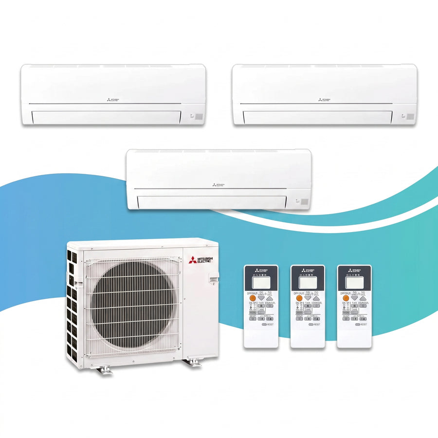 Mitsubishi Electric | Multi-Split-Klimaanlage 2x MSZ-HR25VF + 1x MSZ-HR50VF an MXZ-3F68VF | 6,8 kW — Set aus Innen- und Außengerät