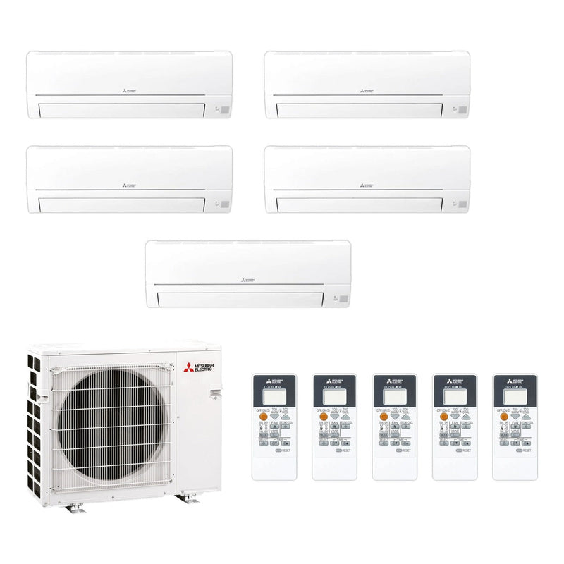 Mitsubishi Electric | Multi-Split-Klimaanlage 4x MSZ-HR25VF + 1x MSZ-HR42VF an MXZ-5F102VF | 10,2 kW — Set aus Innen- und Außengerät