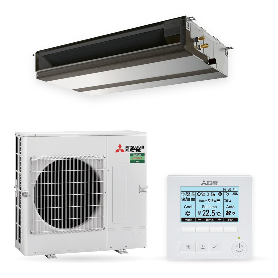 Mitsubishi Electric | Kanal-Klimaanlage MSPEZ-100YJA2 | Drehstrom | 9,5 kW