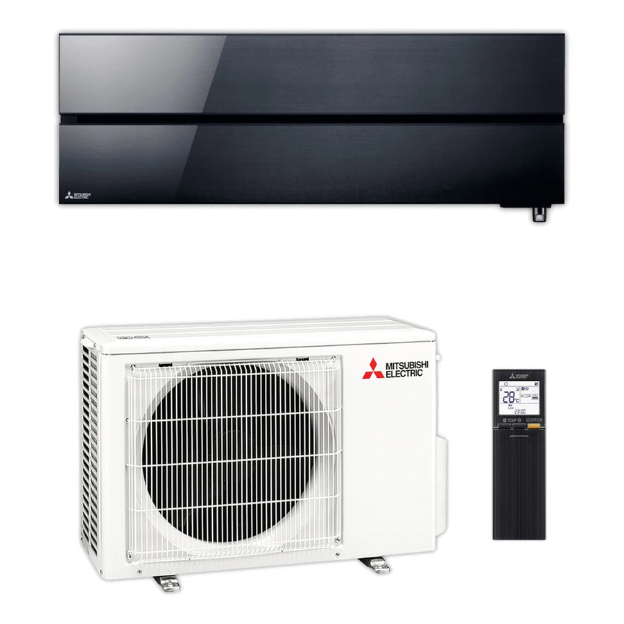 Mitsubishi Electric | Split-Klimaanlage MSZ-LN25VGB | 2,5 kW | Onyx Black — Set aus Innen- und Außengerät