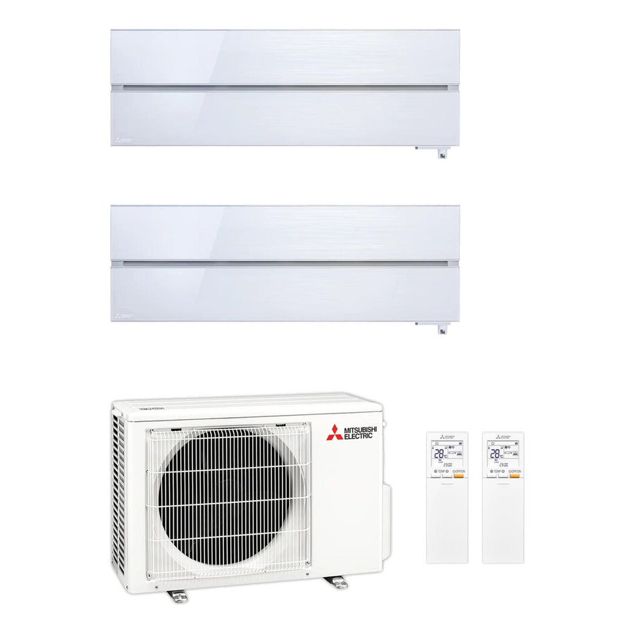 Mitsubishi Electric | Multi-Split-Klimaanlage 2x MSZ-LN25VGV an MXZ-2F42VF | 4,2 kW | Perlweiß — Set aus Innen- und Außengerät