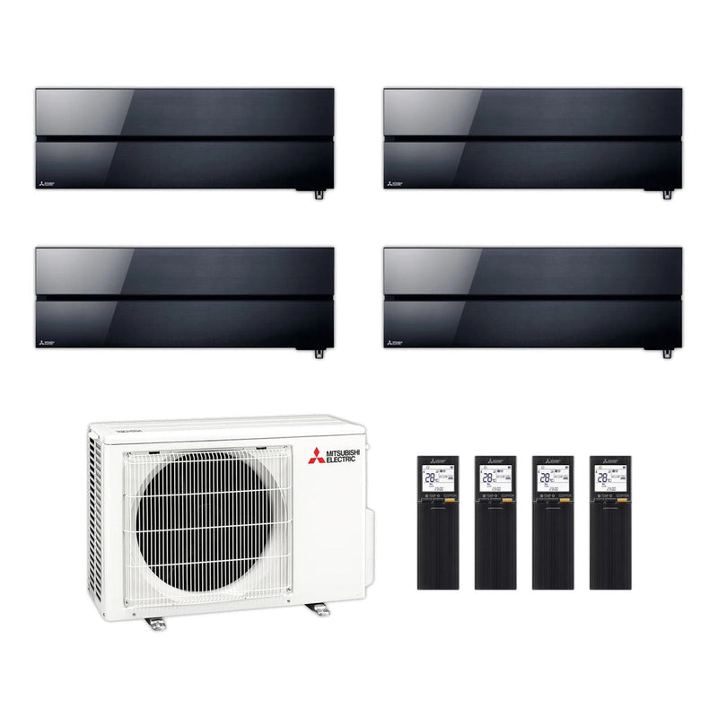 Mitsubishi Electric | Multi-Split-Klimaanlage 3x MSZ-LN25VGB + 1x MSZ-LN35VGB an MXZ-4F83VF | 8,3 kW | Schwarz — Set aus Innen- und Außengerät