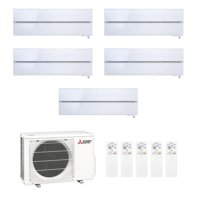 Mitsubishi Electric | Multi-Split-Klimaanlage 3x MSZ-LN25VGV + 2x MSZ-LN35VGV an MXZ-5F102VF | 10,2 kW | Perlweiß — Set aus Innen- und Außengerät