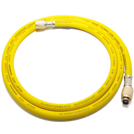 R407c / R134a Füllschlauch gelb 1,5m 1/4 SAE 1/4 für Klimaanlagen
