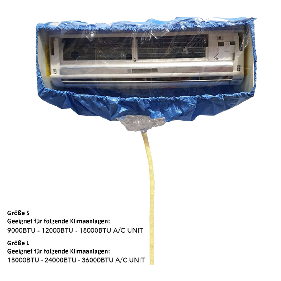 Schutzfolie/Abdeckung zur Reinigung von Split-Klimageräten Größe S (für 9000-18000 BTU)