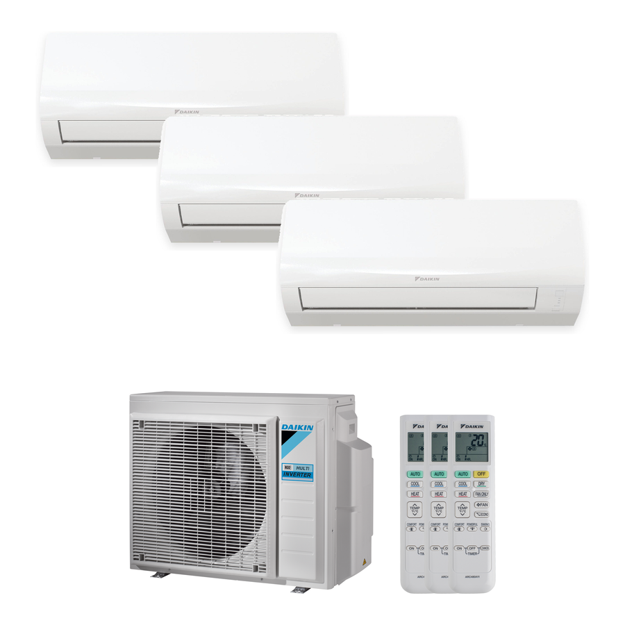 Daikin Sensira | Multi-Split-Klimaanlage | 3x CTXF25F + 3MXF52A9 | 5,2 kW | WiFi