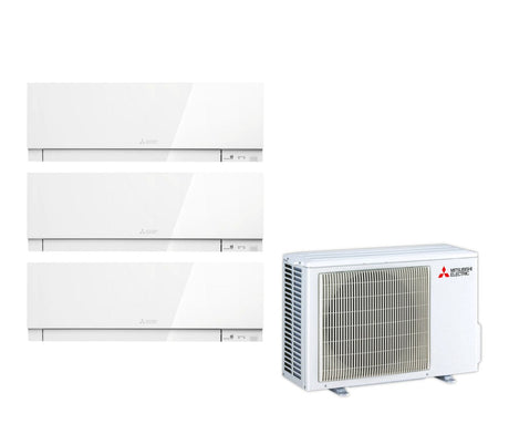 Mitsubishi Electric | Multi-Split-Klimaanlage 3x1 MXZ-3F68VF + MSZ-EF18 + MSZ-EF18 + MSZ-EF42 | 6,8 kW | Kirigamine Zen – Baureihe EF