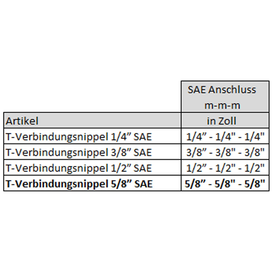 T-Verbindungsnippel Messing 5/8 Zoll für Kupferrohr