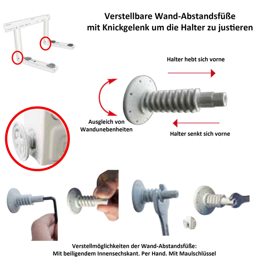 Wandkonsole GIOTTO SG-160 EVO anthrazit Wandhalterung für Split Klimaanlage Aussengerät